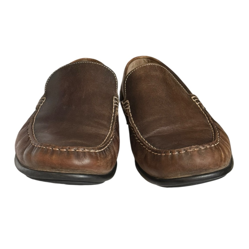 ECCO Brown Leather Slip-On Loafers EU 47 US 13 - Picture 2 of 7